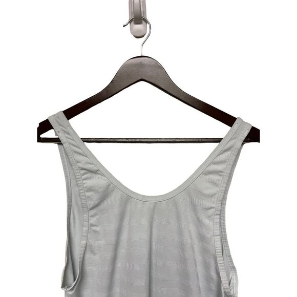 Athleta Seafoam Stripe Sleeveless Waist Tie Tank Top Women's Size Small - Picture 2 of 7